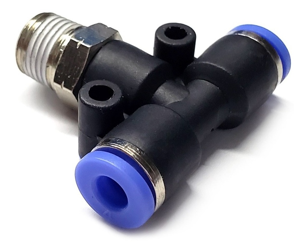 CONECTOR RAPIDO TIPO TEE DE 3/8NPT - 1/4