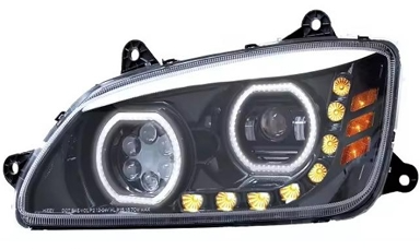 FARO LED NEGRO CON PRO. PAX. KENWORTH T660  
