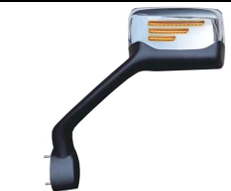 ESPEJO DE COFRE C/ DIRECCIONAL LINEAS CROMADO CHOF.  KENWORTH T680/T880 2013+ 