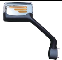 ESPEJO DE COFRE C/ DIRECCIONAL LINEAS CROMADO PAX.  KENWORTH T680/T880 2013+ 