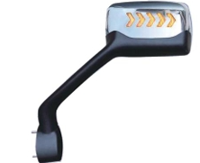 ESPEJO DE COFRE C/ DIRECCIONAL FLECHAS CROMADO CHOF.  KENWORTH T680/T880 2013+ 