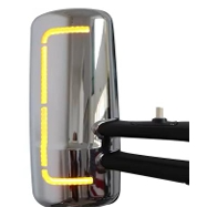 [PALO10230] ESPEJO DE PUERTA CROMADO C/ DIRECCIONAL PAX. T680  